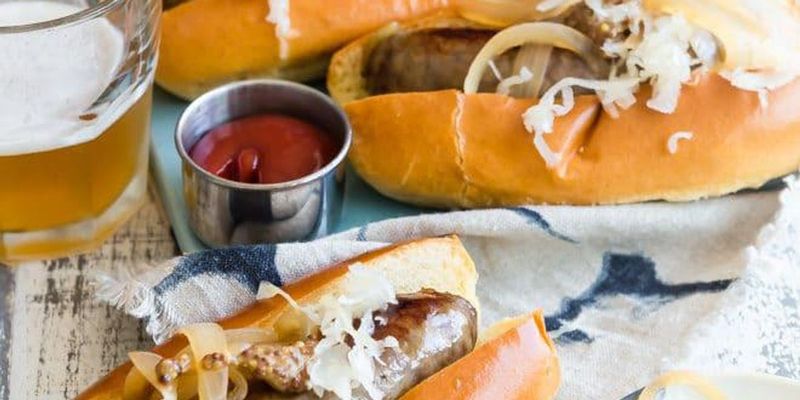 Bratwurst Boiled in Beer