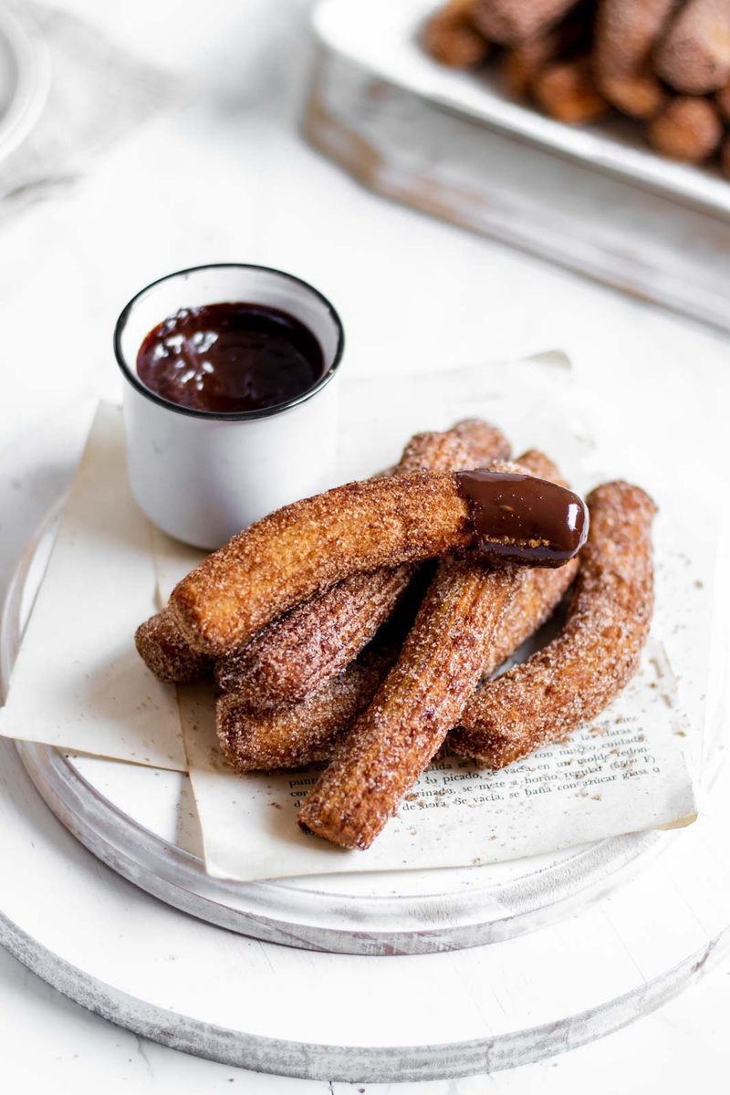 Cinnamon Sugar Churros with Chocolate Dip