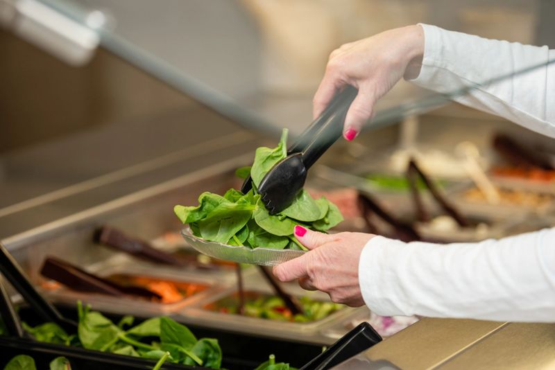 The Salad Bar Surprises Breakfast Crowds
