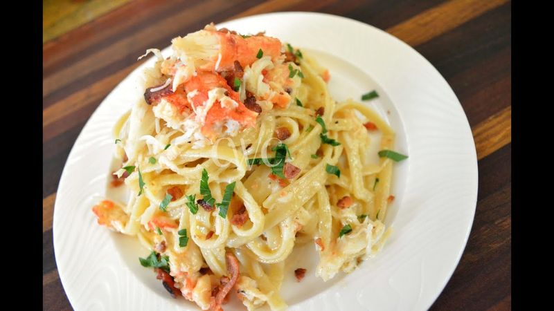 Crab and Artichoke Pasta Alfredo Bake