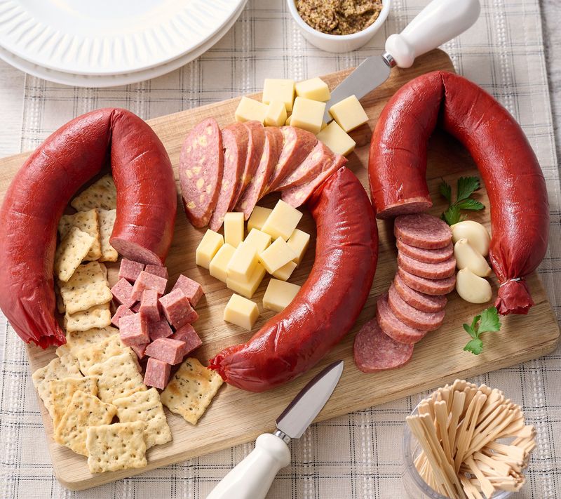 Ring Bologna and Cheese Plate Perfection