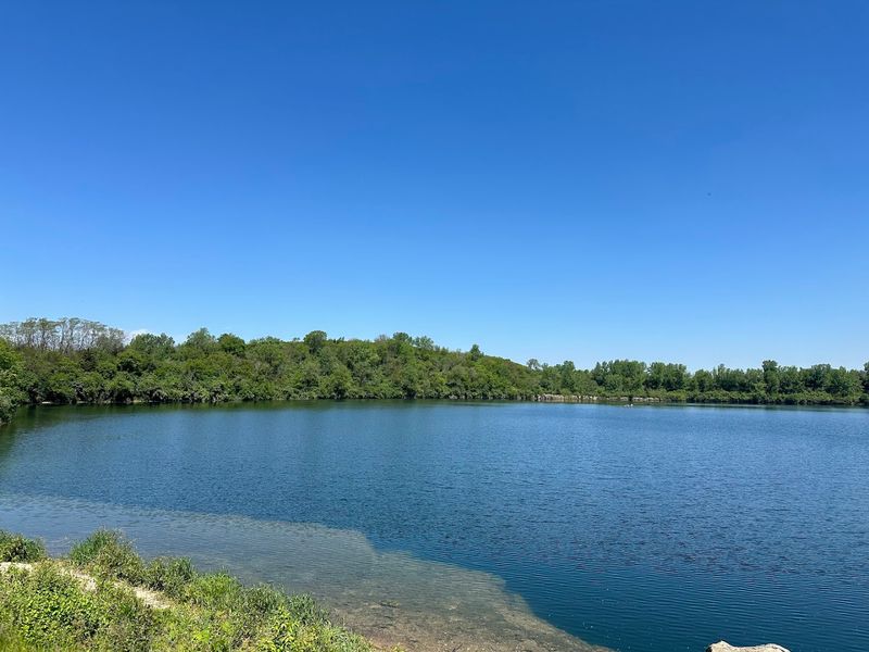 Fishing In Crystal-Clear Water