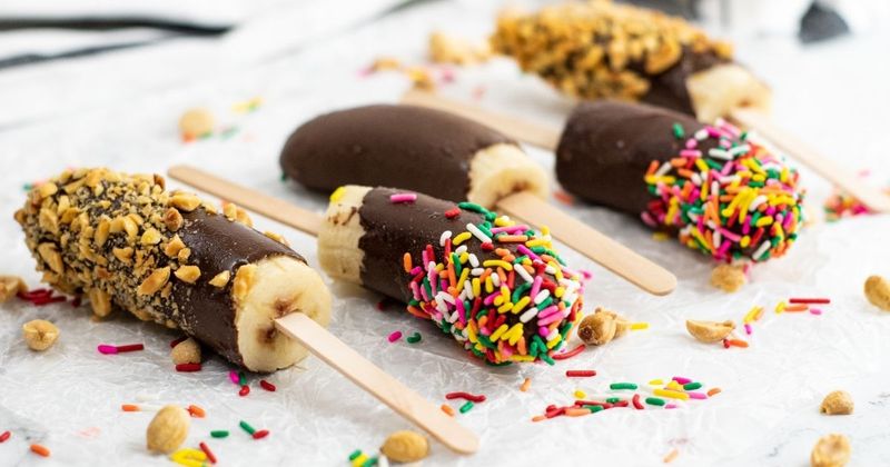 Frozen Banana Pops