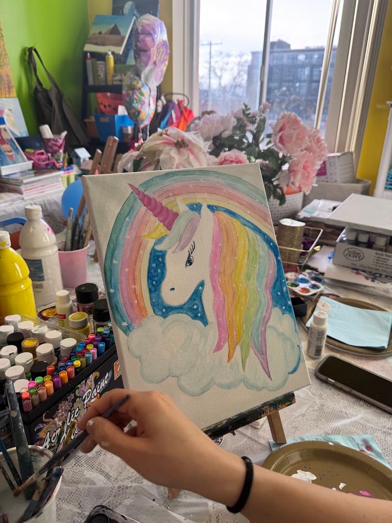 Canvas Painting Is The Anchor Activity