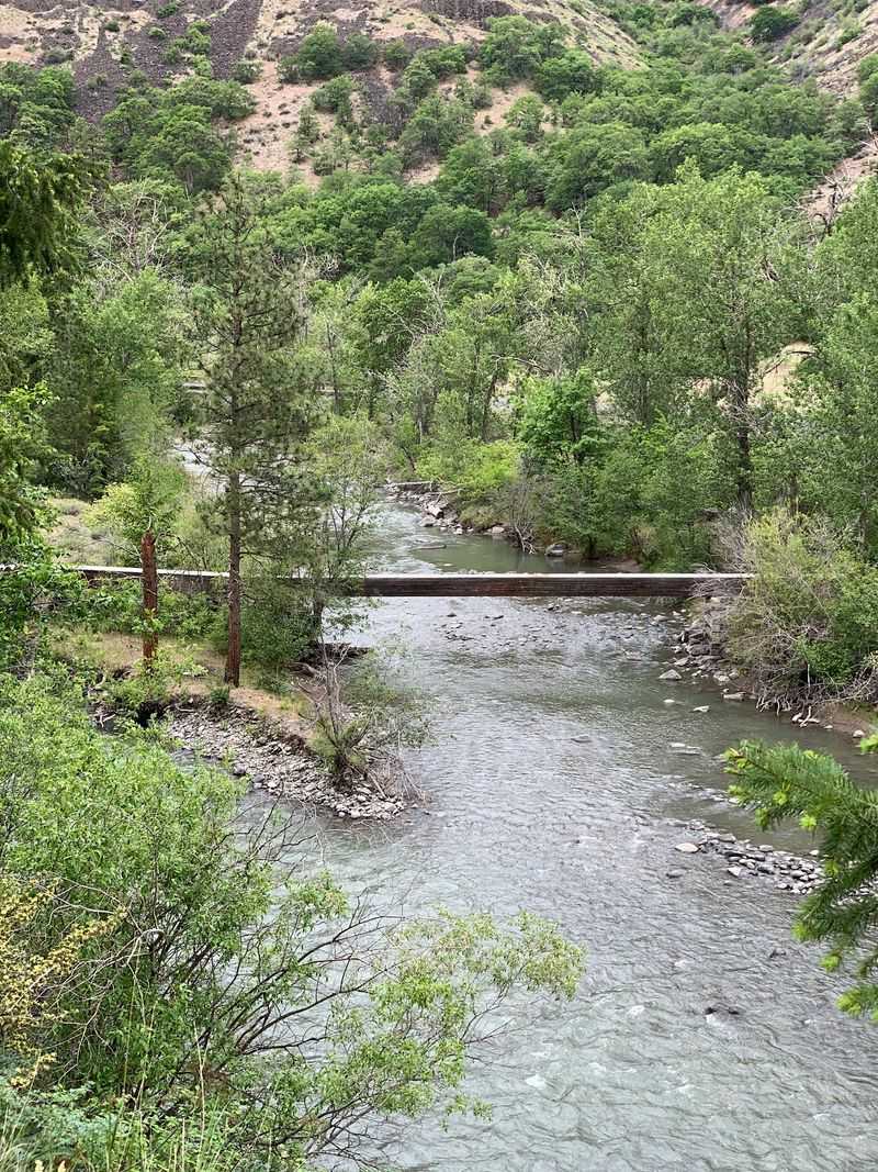 Canyon Trails And A River 
