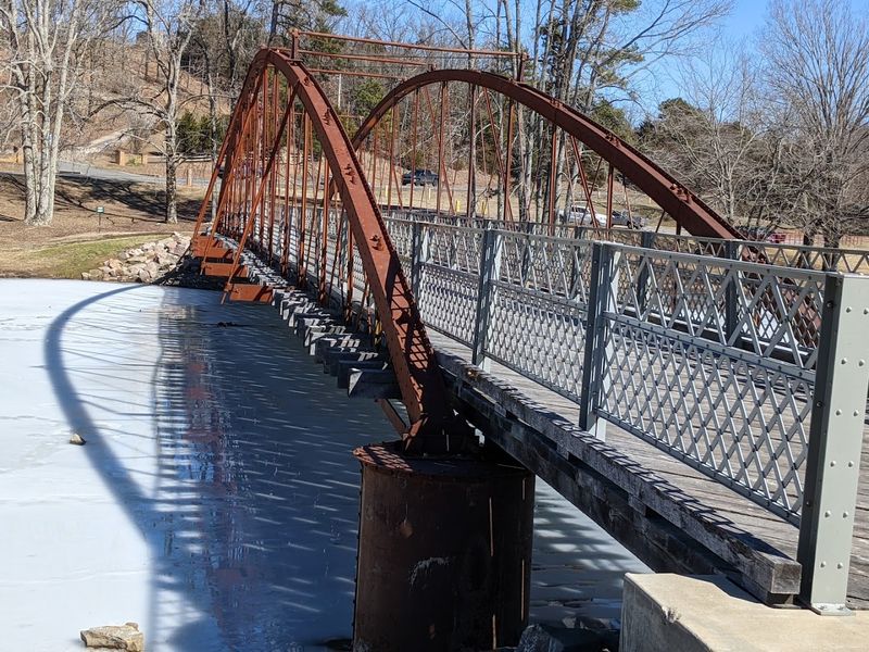 Weathered Steel Frame Preserved Through Restoration Efforts