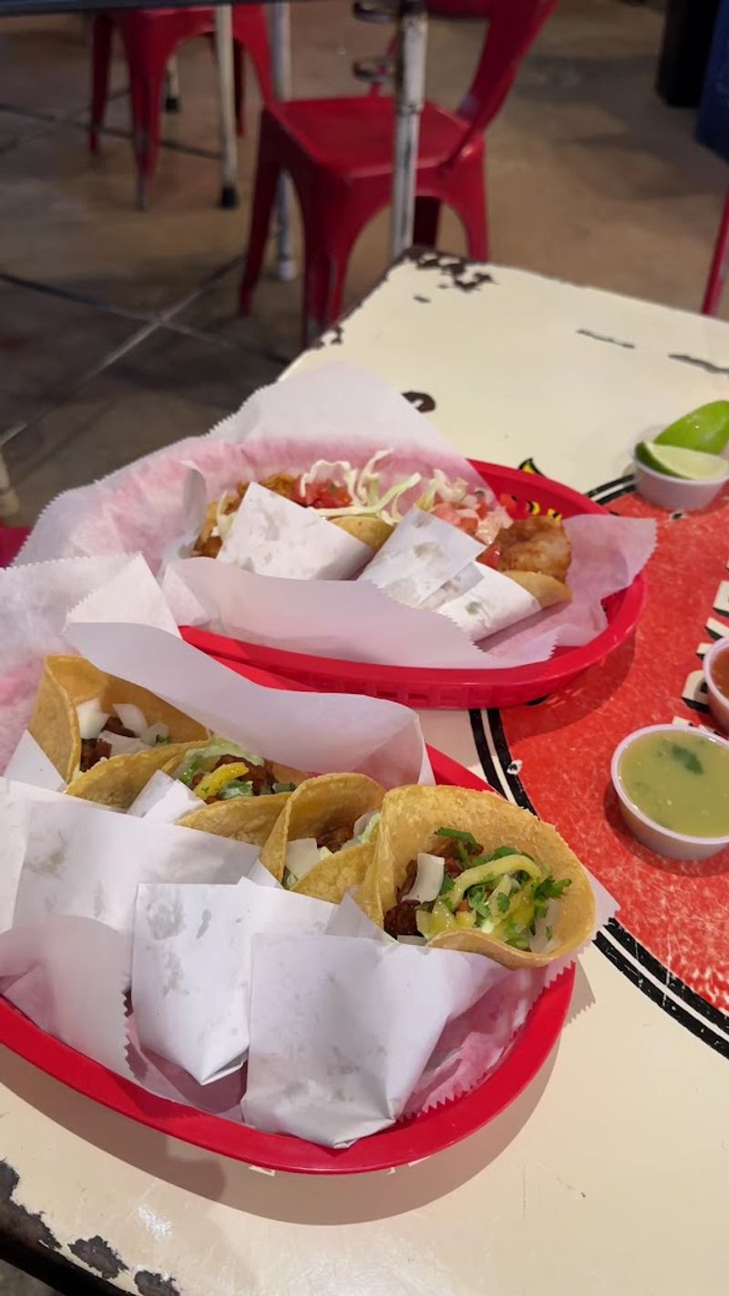 Camaron Tacos Full Of Fresh Seafood Flavor