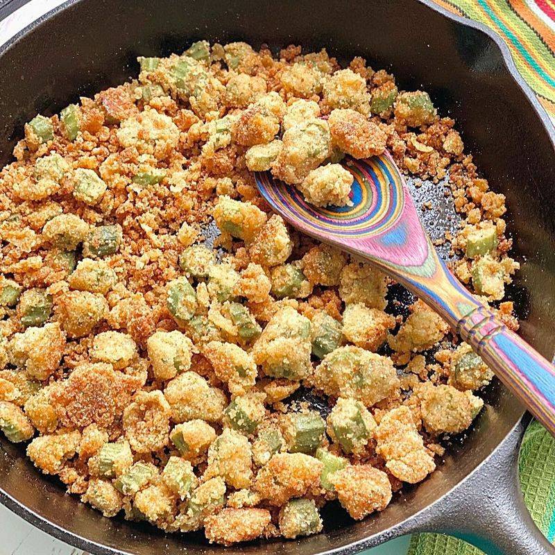 Fried Okra: Southern Comfort In Bite-Size Form