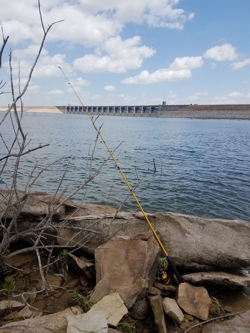 Casting A Line Along The Reservoir