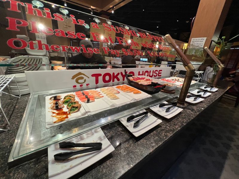 Rotating Seafood Selection Including Crab Legs And Shrimp