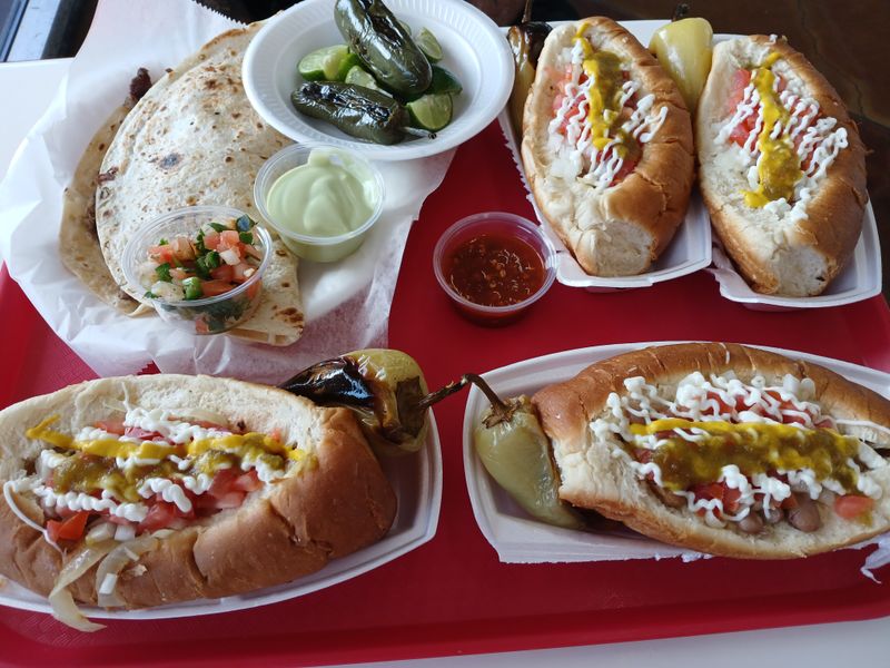 El Güero Canelo Sonoran Hot Dogs Bacon And Condiments