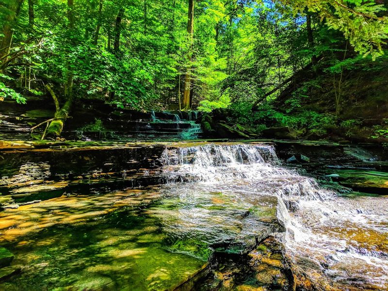 Penitentiary Glen Reservation waterfall trail, Kirtland, Ohio