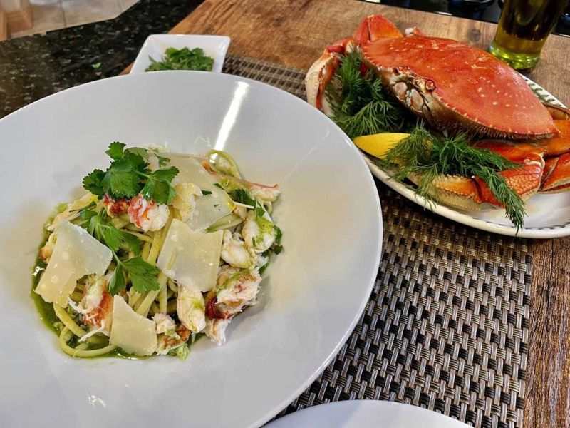 Dungeness Crab Mac And Cheese With Nettles