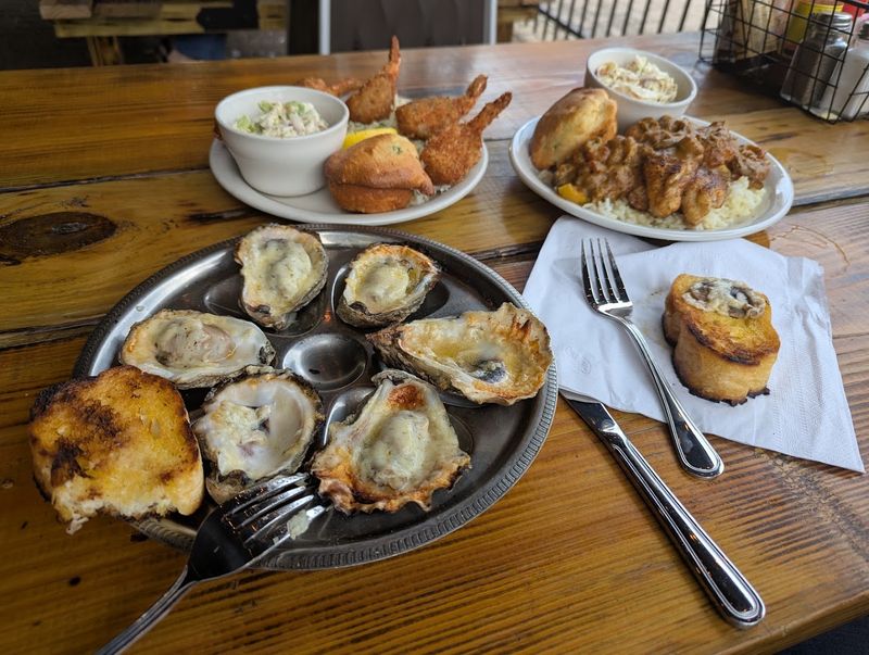 Chargrilled Oysters Arrive Hot From The Kitchen Chargrilled Oysters Arrive Hot From The Kitchen