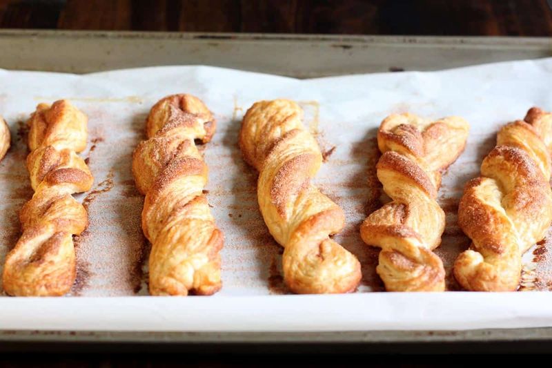 Cinnamon Sugar Crescent Twists