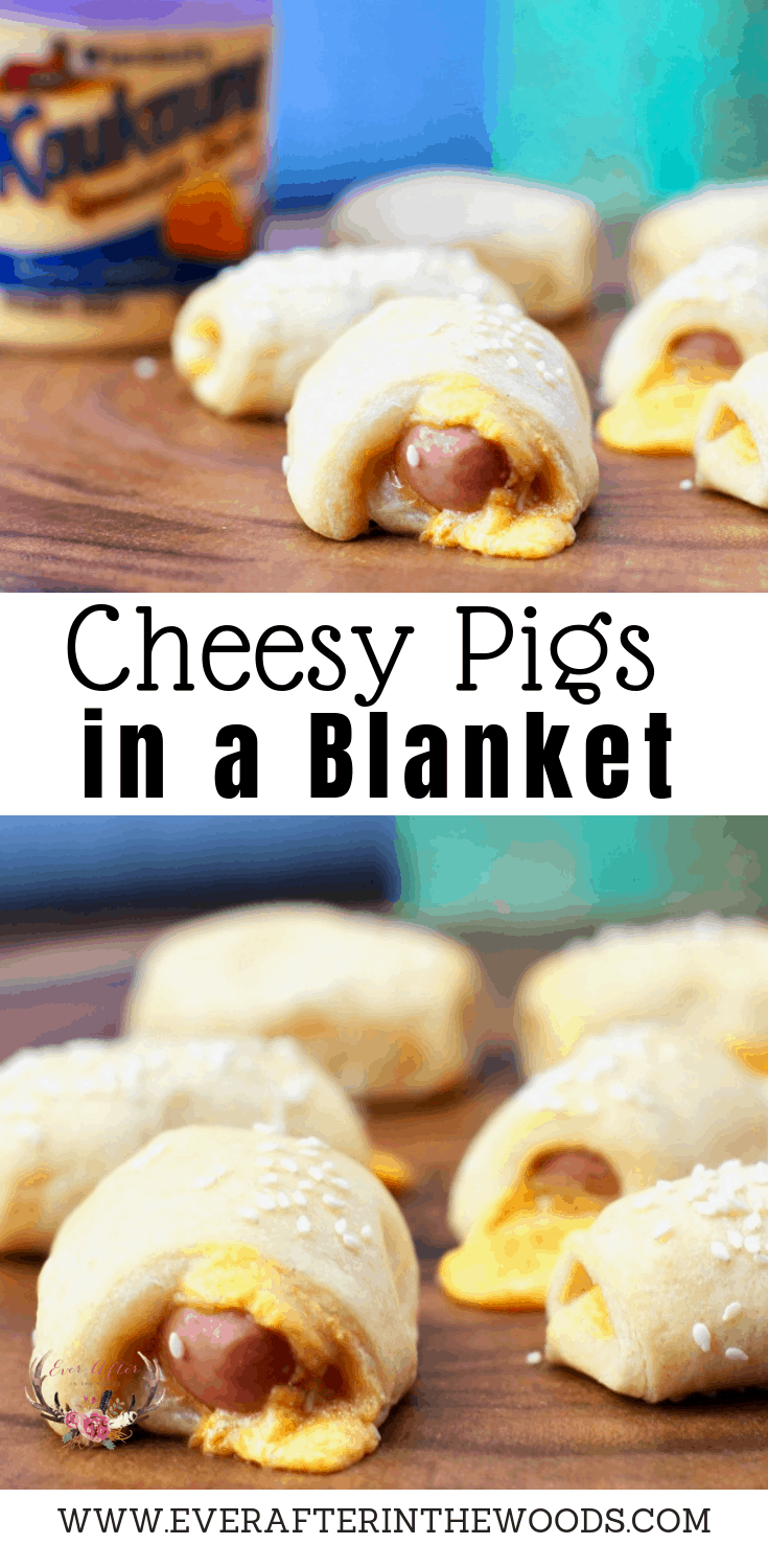 Cheesy Pigs in a Blanket made with Kaukauna® Sharp Cheddar Cheese Spread