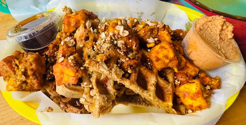 Chick'n And Waffles With A Twist