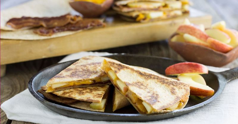 Apple & Cheddar Quesadillas
