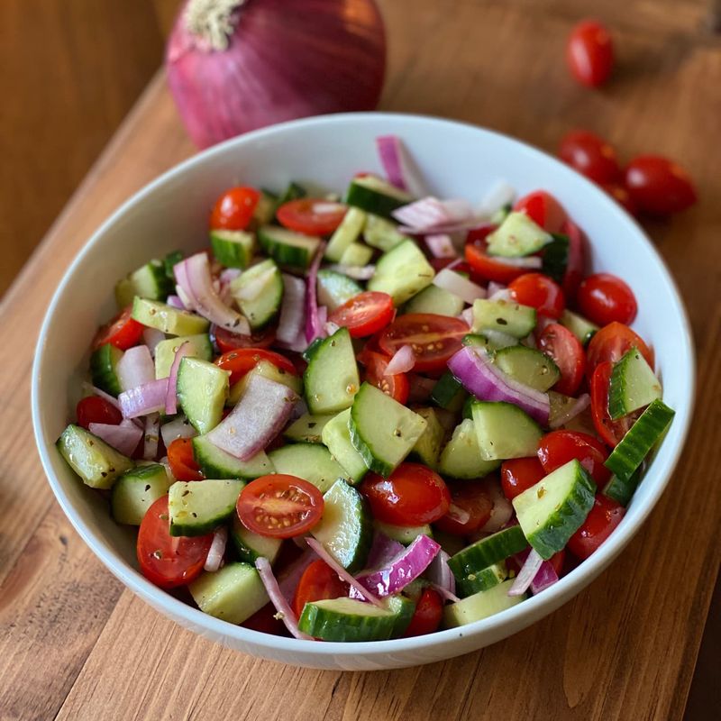 Tomato Cucumber Onion Salad
