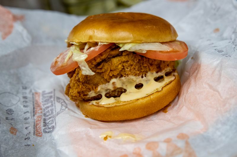 Burger King Original Chicken Sandwich With Zesty Sauce