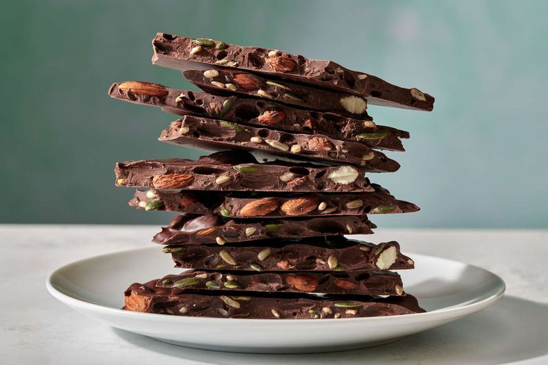 Dark Chocolate Bark with Nuts and Dried Fruit