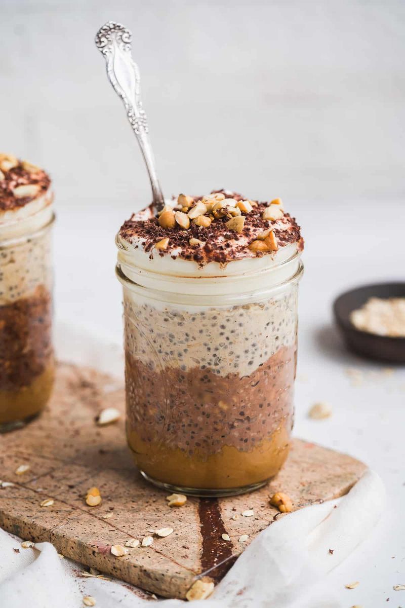Peanut Butter Chocolate Overnight Oats