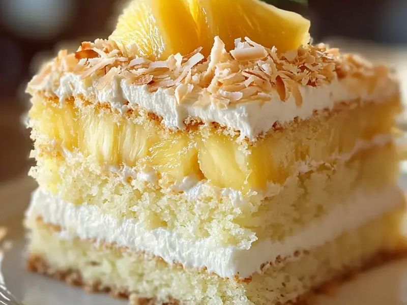 Coconut Pineapple Paradise Cake