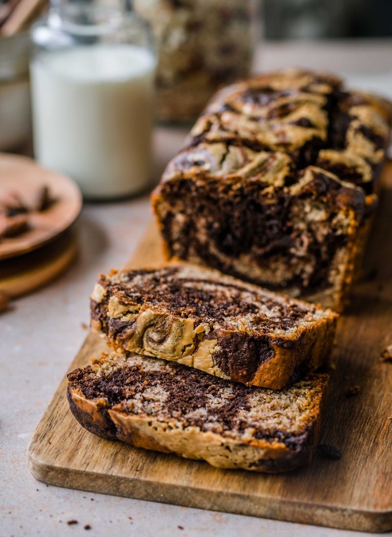 Chocolate Peanut Butter Banana Bread