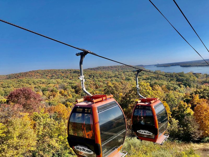 Choose between a commercial ride and a natural bluff overlook