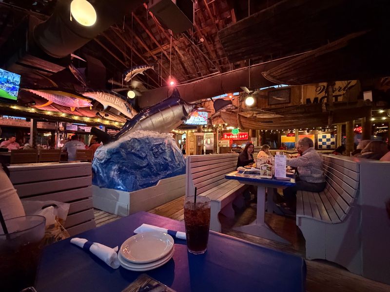Church Decor With Confessional Booths Inside A Seafood Shack