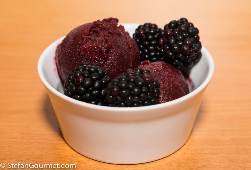 Blackberry Cabernet Sorbet