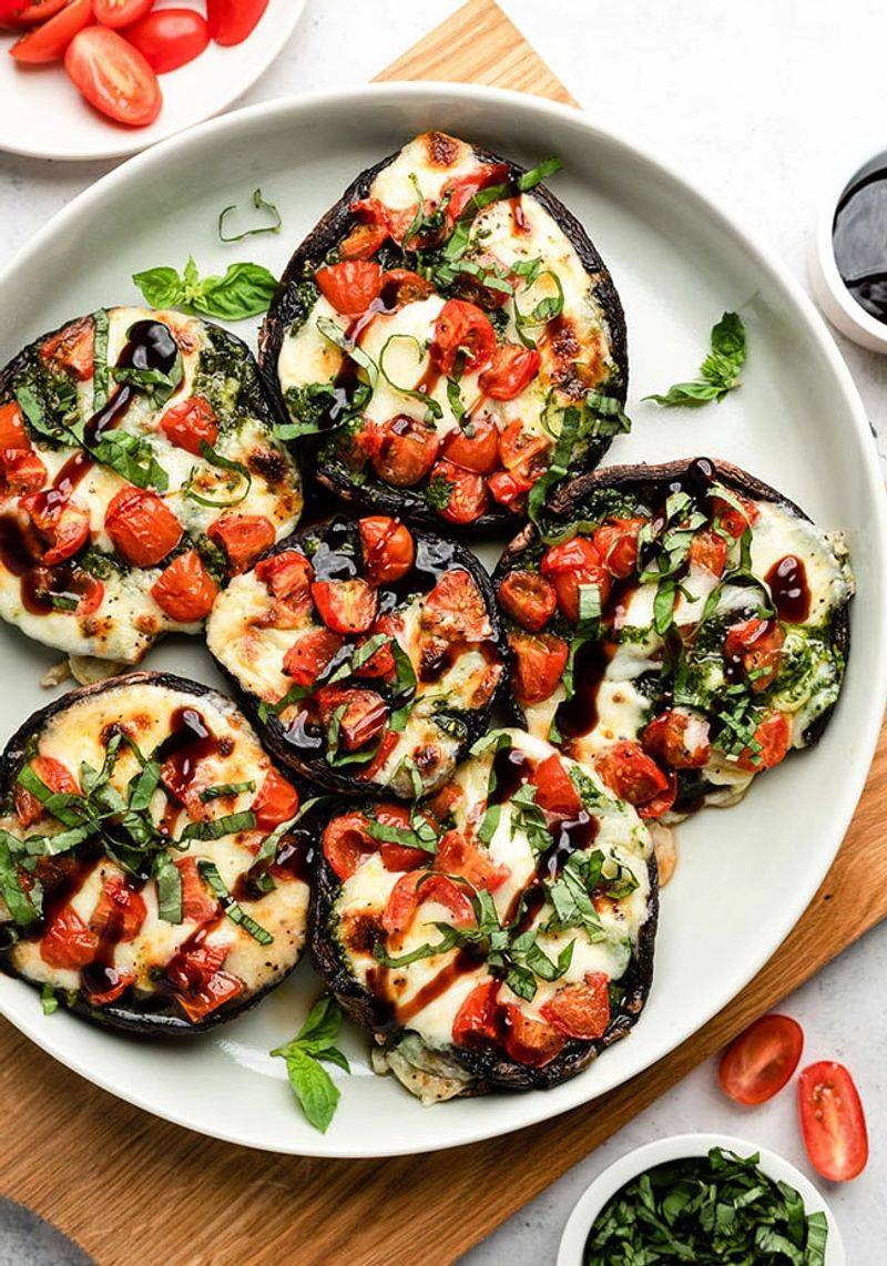 Portobello Mushroom Pizzas