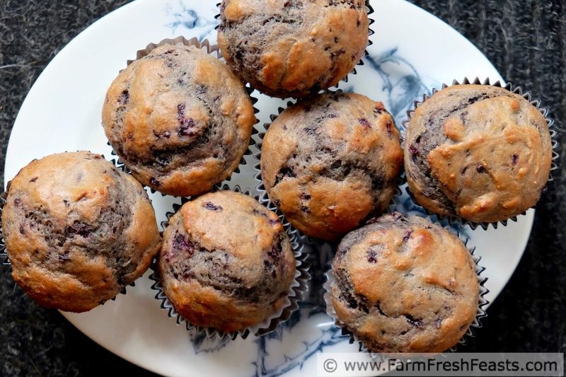 Whole Wheat Cherry-Honey Muffins