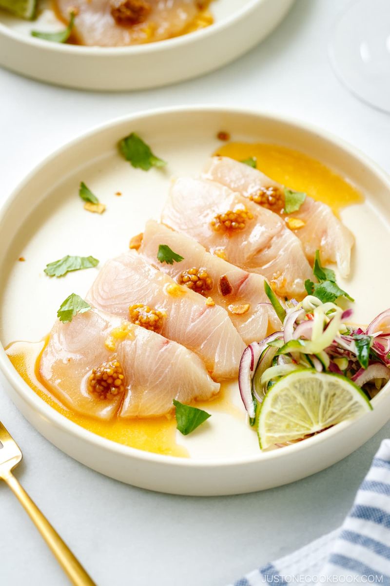 Hamachi Crudo at Billingsgate