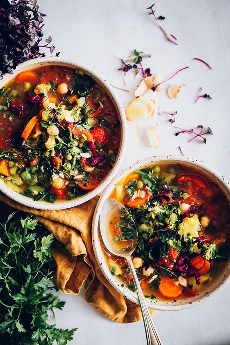 Rainbow Veggie Soup