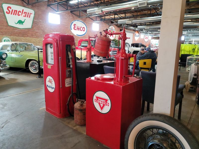 Nostalgic Gas Pumps Signage And Mechanical Artifacts