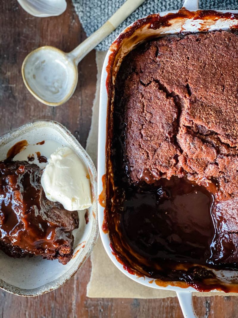 Silky Chocolate Pudding Cake