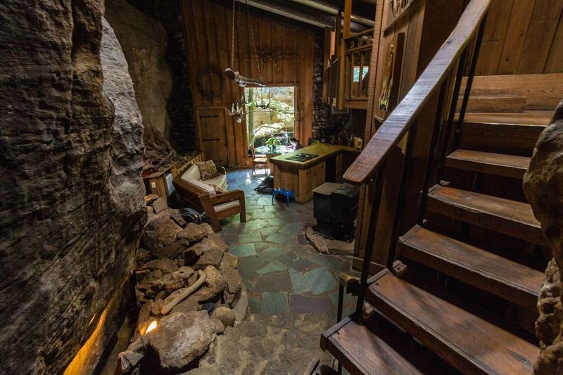 Cliffside Walls And Skylit Rooms