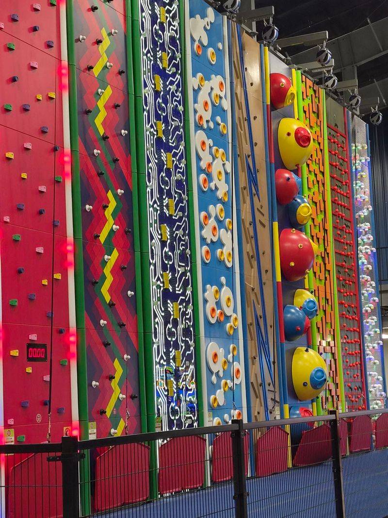 Climbing Walls Rising 20 Feet High