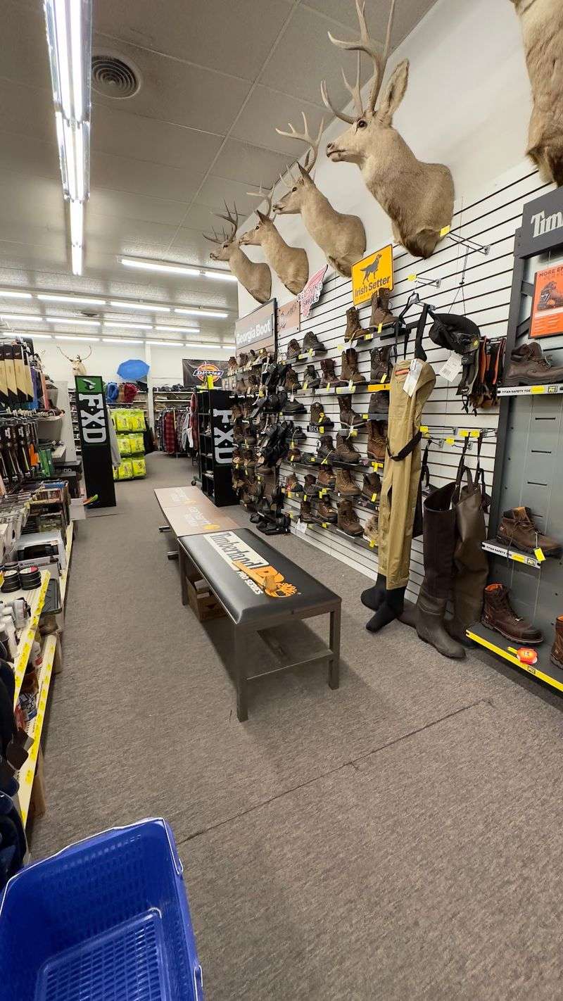 Clothing, Shoes And Work Boots In The Back