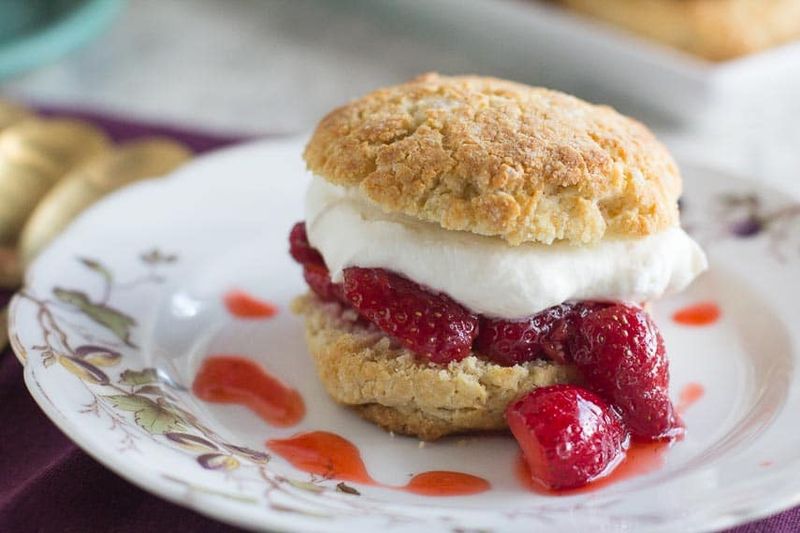 Strawberry Shortcake With Homemade Biscuits