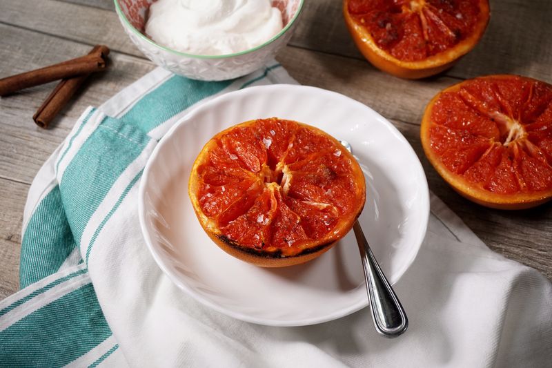 Broiled Grapefruit with Brown Sugar