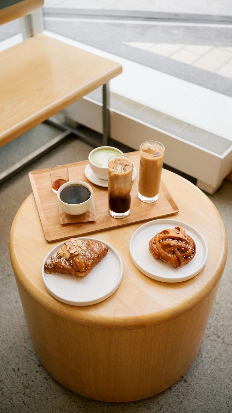 Coffee and pastries complement the book search