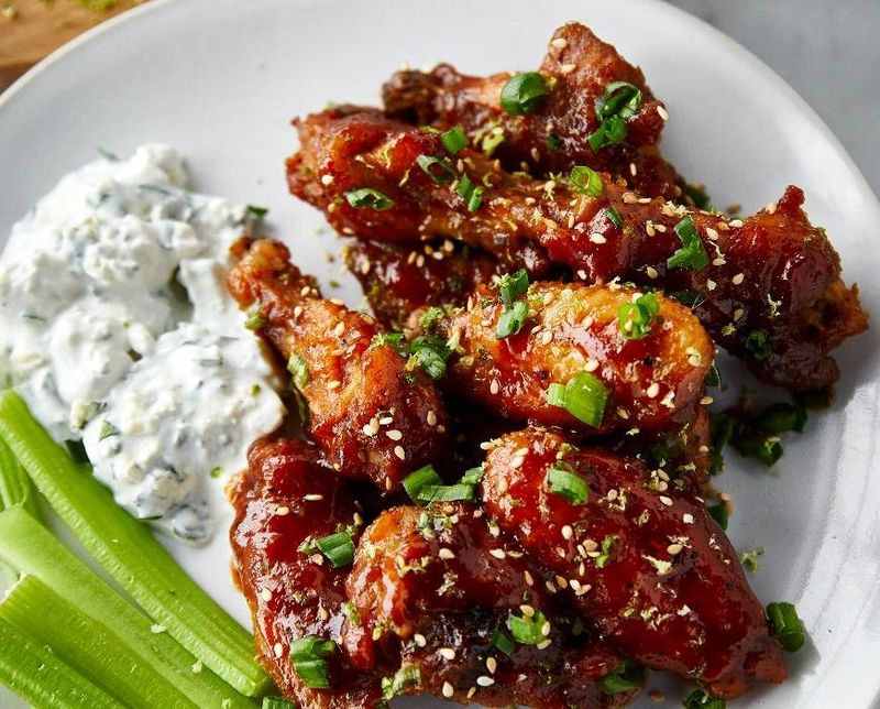 Barbecue Chicken Wing Fireworks