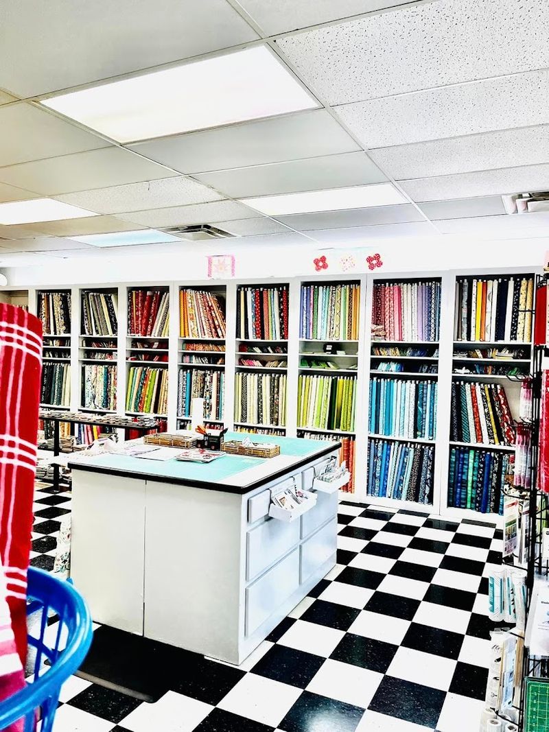 Colorful Bolts Along Quiet Aisles