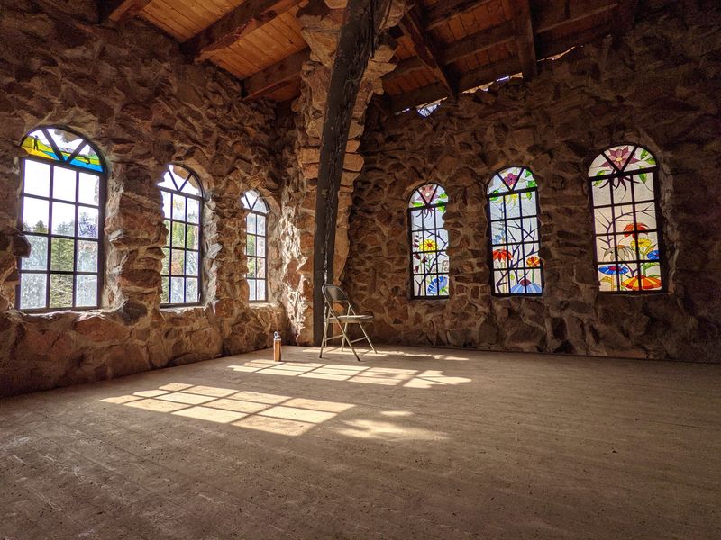 Colorful Stained Glass Turns The Grand Hall Into A Glowing Room Colorful Stained Glass Turns The Grand Hall Into A Glowing Room
