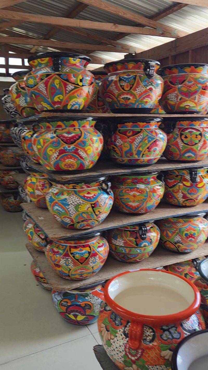 Colorful Talavera And Painted Pottery