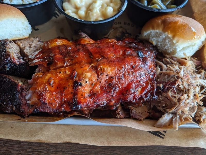 Combo Platter Built For Sampling Multiple Meats