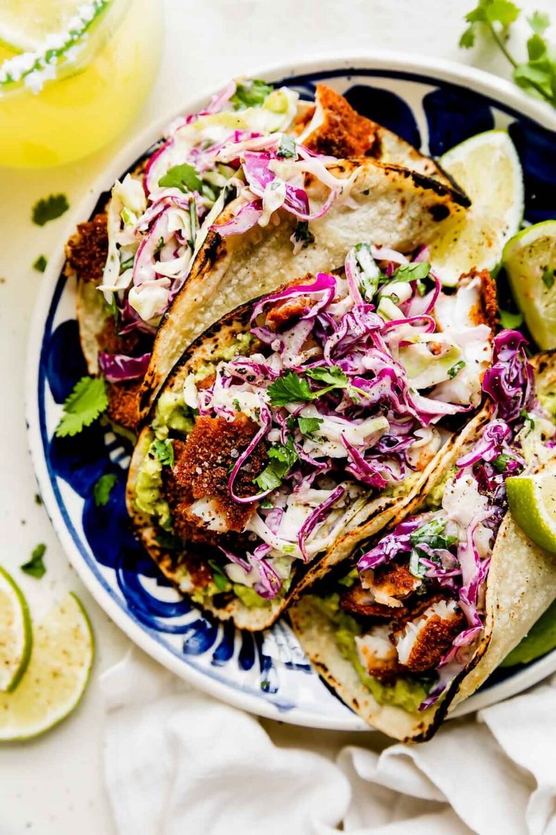 Crispy Fish Tacos with Slaw