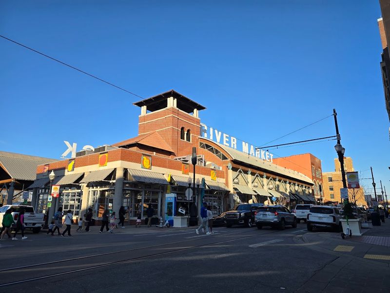 Central Market Hall Surrounded By Downtown Attractions